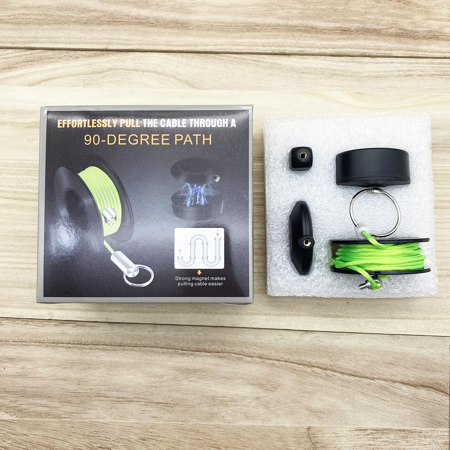 

Electrician Wire Threading Device Magnetic Nylon Guide for Household Concealed Cable Installation