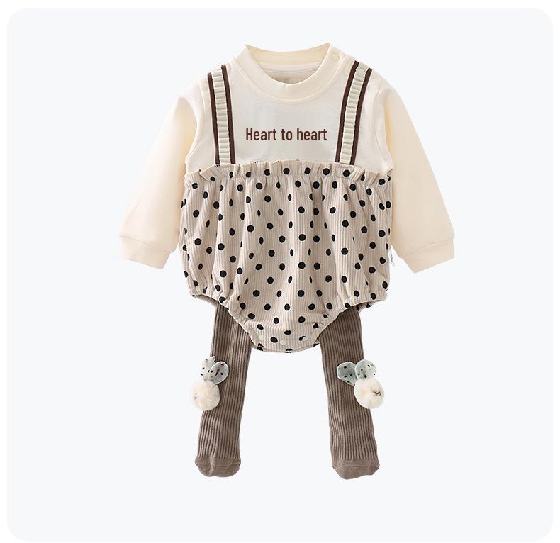 Popular Infant Spring/Autumn Bodysuit: Class A Outfits for Boys & Girls - Newborn Crawling Wear