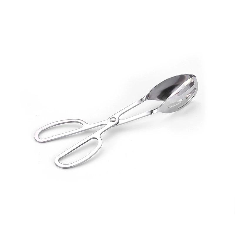 Heat-Resistant Stainless Steel Tongs Buffet Party Catering Serving Tongs Anti-Rust Steak Frying Shovel Outdoor Barbecue Utensils