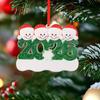 2026 Christmas Family Ornament Santa Hat Snowman DIY Family Name Xmas Tree Hanging Decoration Holiday Gift