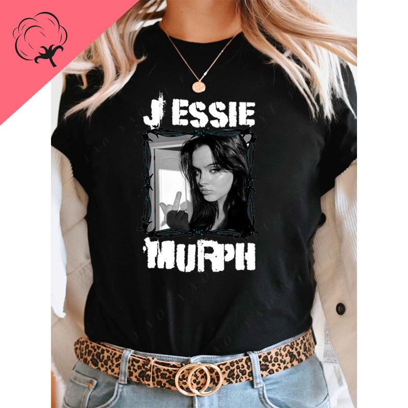 

Playera Jessie Murph T Shirt Fans Gift Essential Clothes Cotton Ropa De Mujer Short Sleeve Classic Graphic T Shirts New Style S