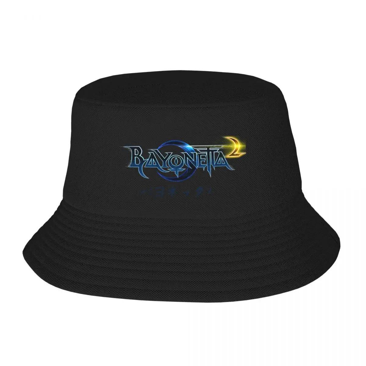 New Bayonetta Japanese Text Bucket Hat Anime Hat Rave Cosplay Sun Cap Unisexs Hats Womens