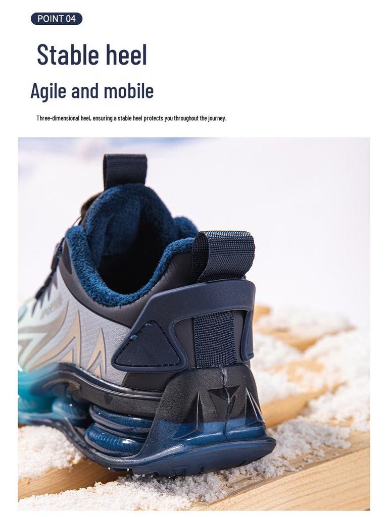 Chaussures de Course Antidérapantes d'Hiver 2025 pour Garçons - Baskets de Sport Chaudes, Anti-Odeur, Respirantes pour Enfants