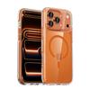 Transparent Magnetic Phone Case IPhone 17 Pro Max With Metal Camera Ring Shockproof TPU Cover Compatible MagSafe
