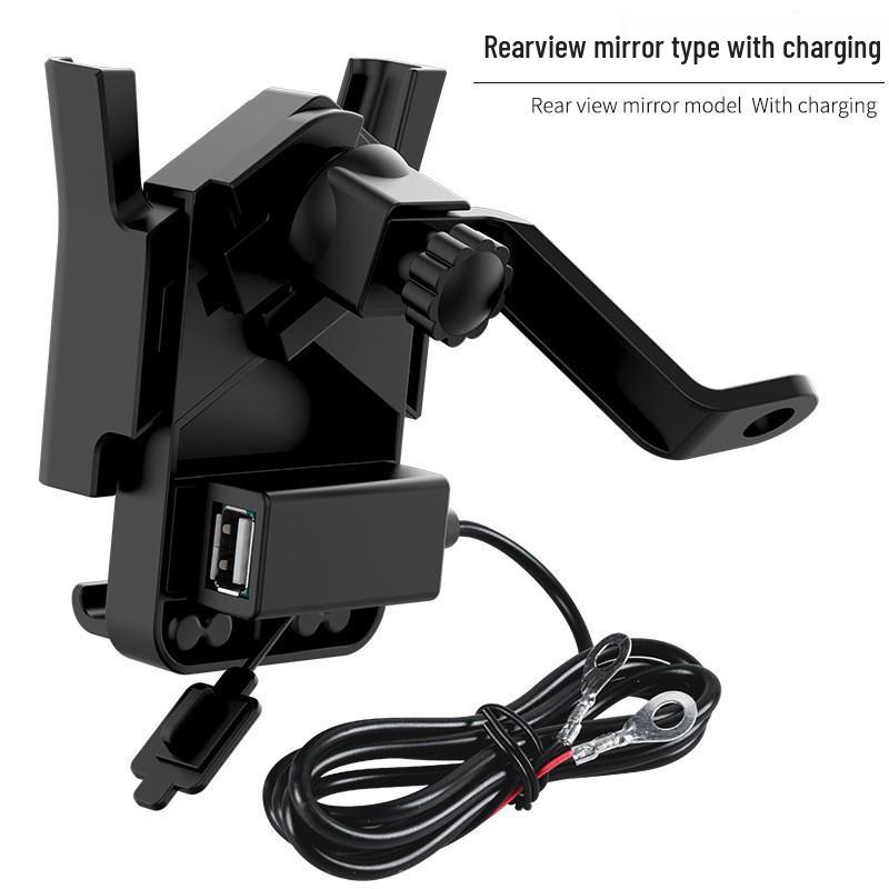 Shockproof USB Phone Holder for Motorcycle & Bike - Outdoor Riding
