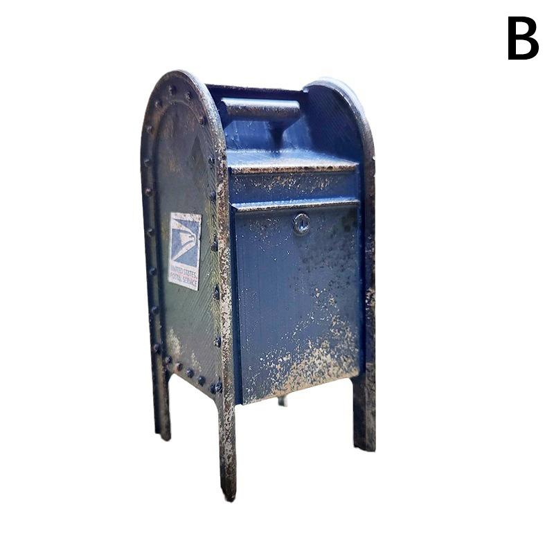 Miniature American Payphone In 1:12 Scale, Mini Vintage Style Dollhouse Furniture Phone Booth Model Accessorries Decoration