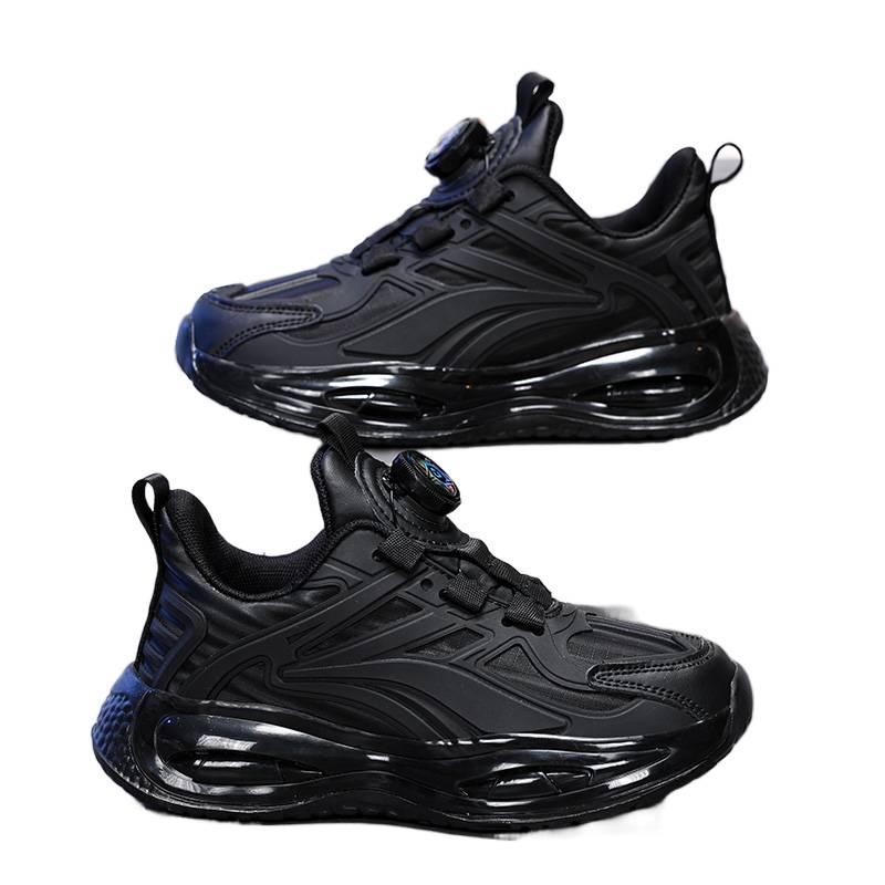 Tênis Esportivo de Couro para Meninos Primavera & Outono 2025 - Para Corrida e Roupas Ativas Infantis