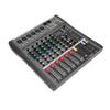 Audio Mixer 6kanálový streamovací mixážní pult Zvuková deska pro DJ Studio AC100~240V s Bluetooth