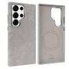 Luxury Microfiber Magnetic Wireless Charging Phone Case For Samsung Galaxy S24 S25 S26 Ultra For Magsafe Metal Camera Lens Cover