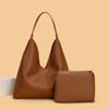 Hobo Bag Women Faux Leather Zipper Inner Pocket Daily Commute