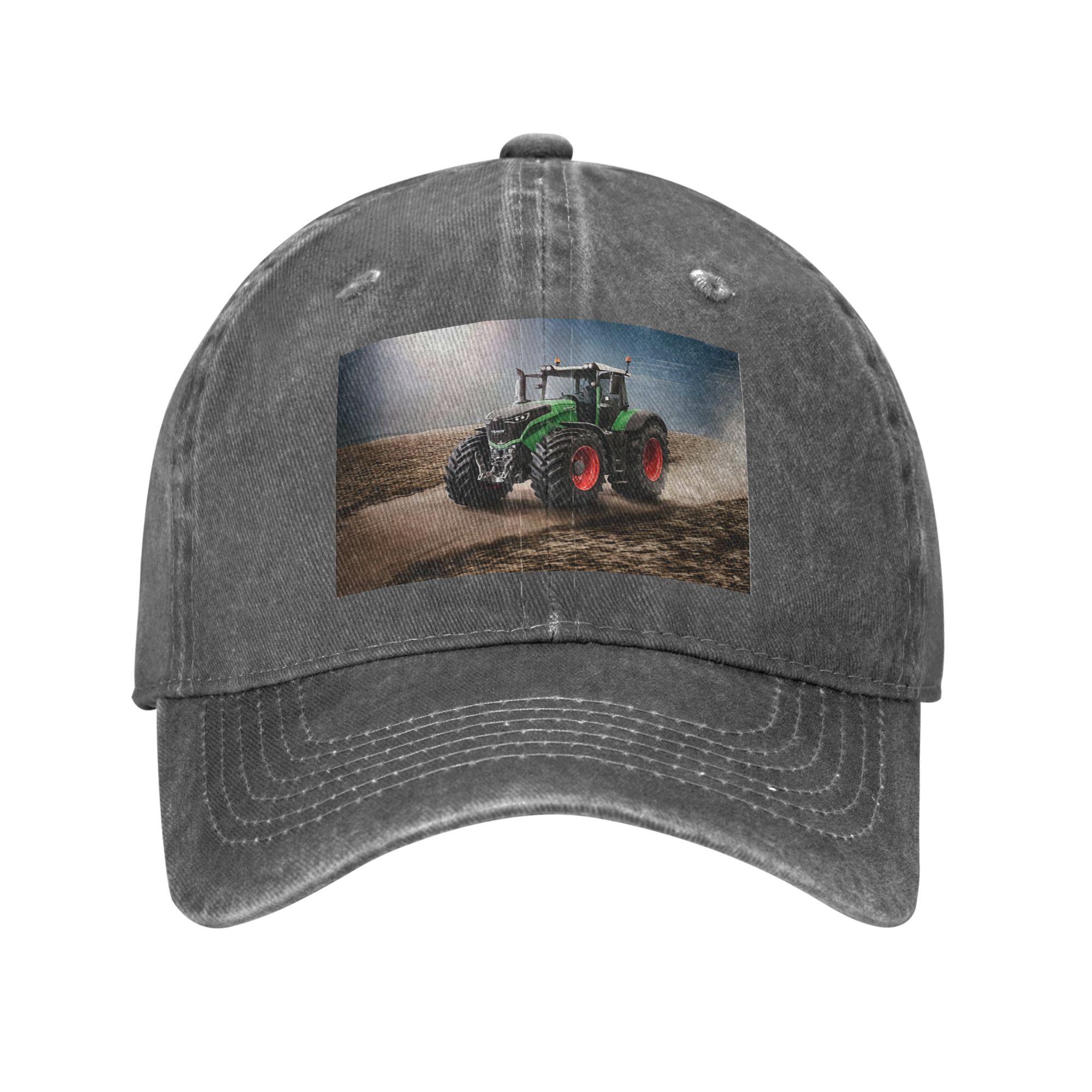 

Кепка з випраного деніму Fendt Tractor Повсякденна бейсболка Регульована кепка Літня Унісекс Бейсболки One Size