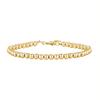 European Fashion 18K Three-Color Stainless Steel Adjustable Beaded Bracelet