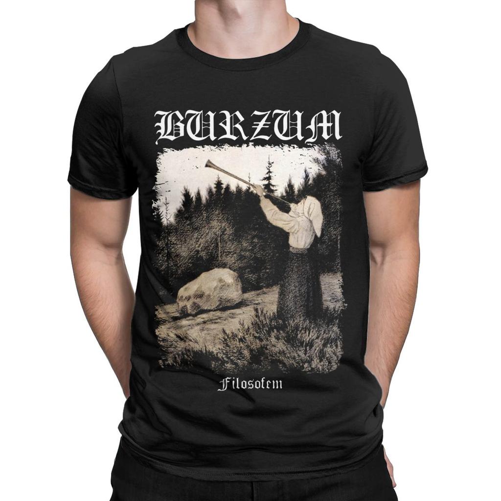 Burzum Blow The Trumpet T-Shirt Herren Baumwolle Erstaunliches T-Shirt Rundhalsausschnitt T-Shirts Kurzarm Kleidung Sommer