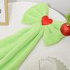 Large Plush Velvet Bow Giant Green Decorative Bow with Long Tail Christmas Tree Topper Decoration for Room Backdrop Wedding Birthday Party Wall Decor