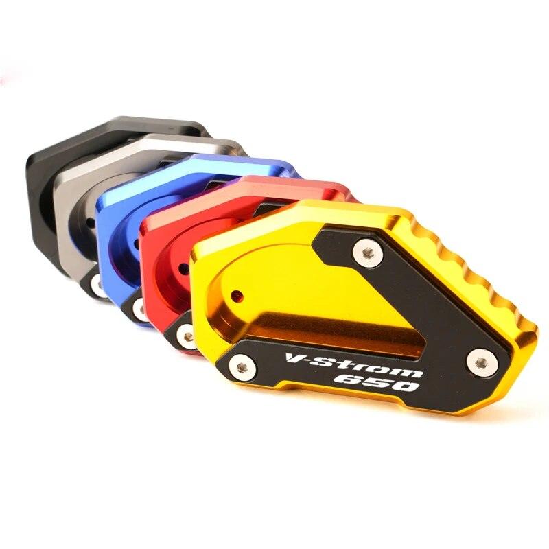 Pro SUZUKI V-STROM 650/XT VSTROM DL650 2004-2022 Stojan na motocykl Noha Boční stojan Prodlužovací podložka Opěrná deska Krytka ventilu pneumatiky