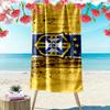 Brasilien Nationalmannschaft Print Strandtuch, Großes Weiches Schnelltrocknendes Handtuch für Strand Camping Schwimmen