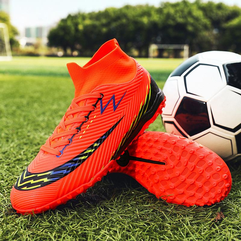 New Men'S High-Top Football Shoes With Long Nails And Broken Nails. Teen Students Anti-Skid Professional Training Football Shoes For Men