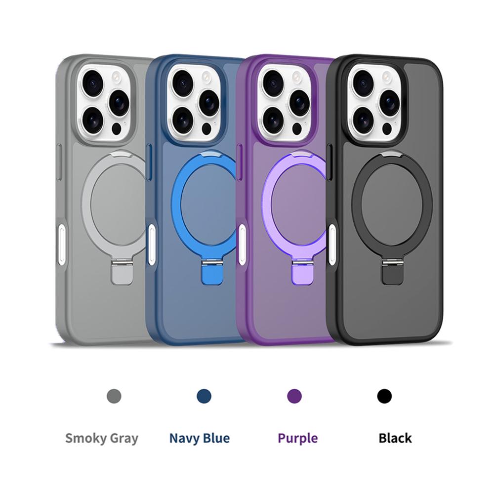 Magnetic Stand Holder Matte Phone Case for Magsafe Mag Safe Iphone Air 17 Pro 16 15 14 Plus 13 Pro Max 12 11 14Pro 13Pro 16Pro 15Pro Stand Phone Cover