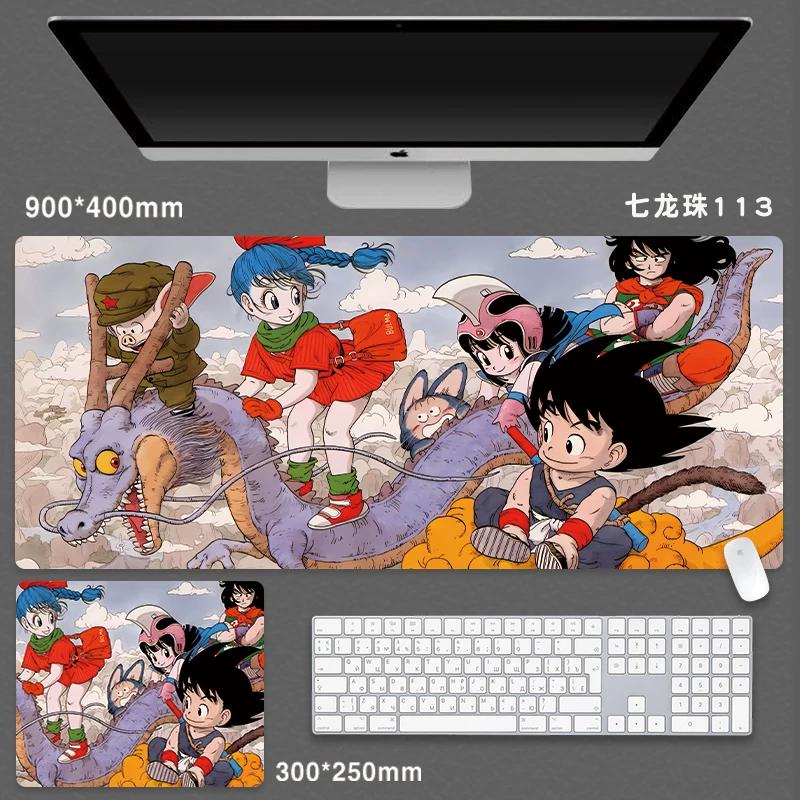 High Quality Japanese Animation Seven Dragon Ball Mouse Pad Oversized Boys Animation Two-dimensional E-sports Game Computer Keyboard Student Desk Pad