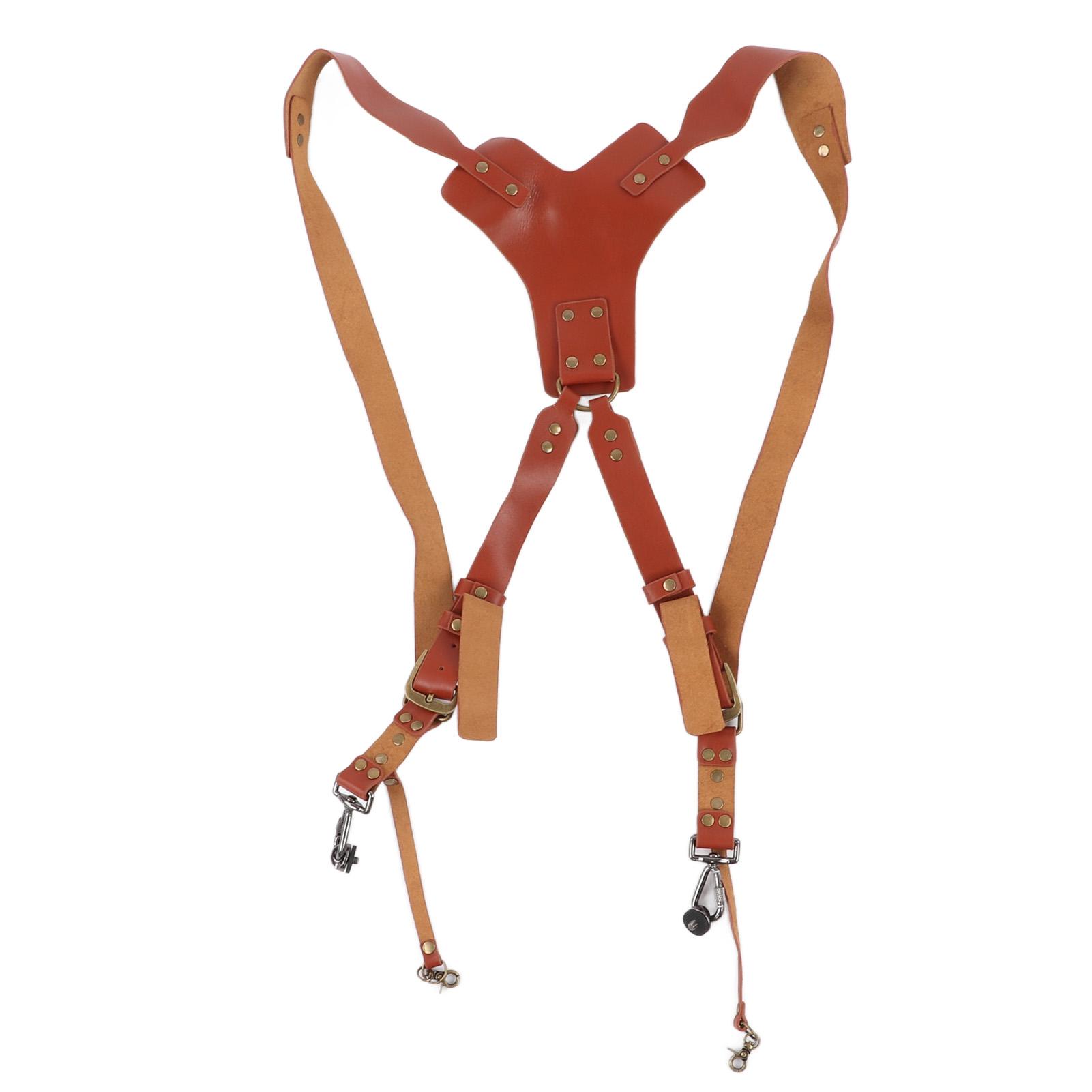 

Двойной плечевой кожаный ремень для камер Y-образной формы, регулируемый многофункциональный ремень для зеркальной камеры для