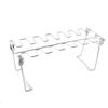 Steel Grilling Basket with Drip Pan BBQ Rib Mesh Clip Chicken Wing Leg Rack Grill Holder Barbecue Accessories BBQ Shelf