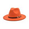 Popular European and American Classic Retro Woolen Top Hat Men's and Women's Fashion Flat-brimmed Church Top Hat Jazz Hat