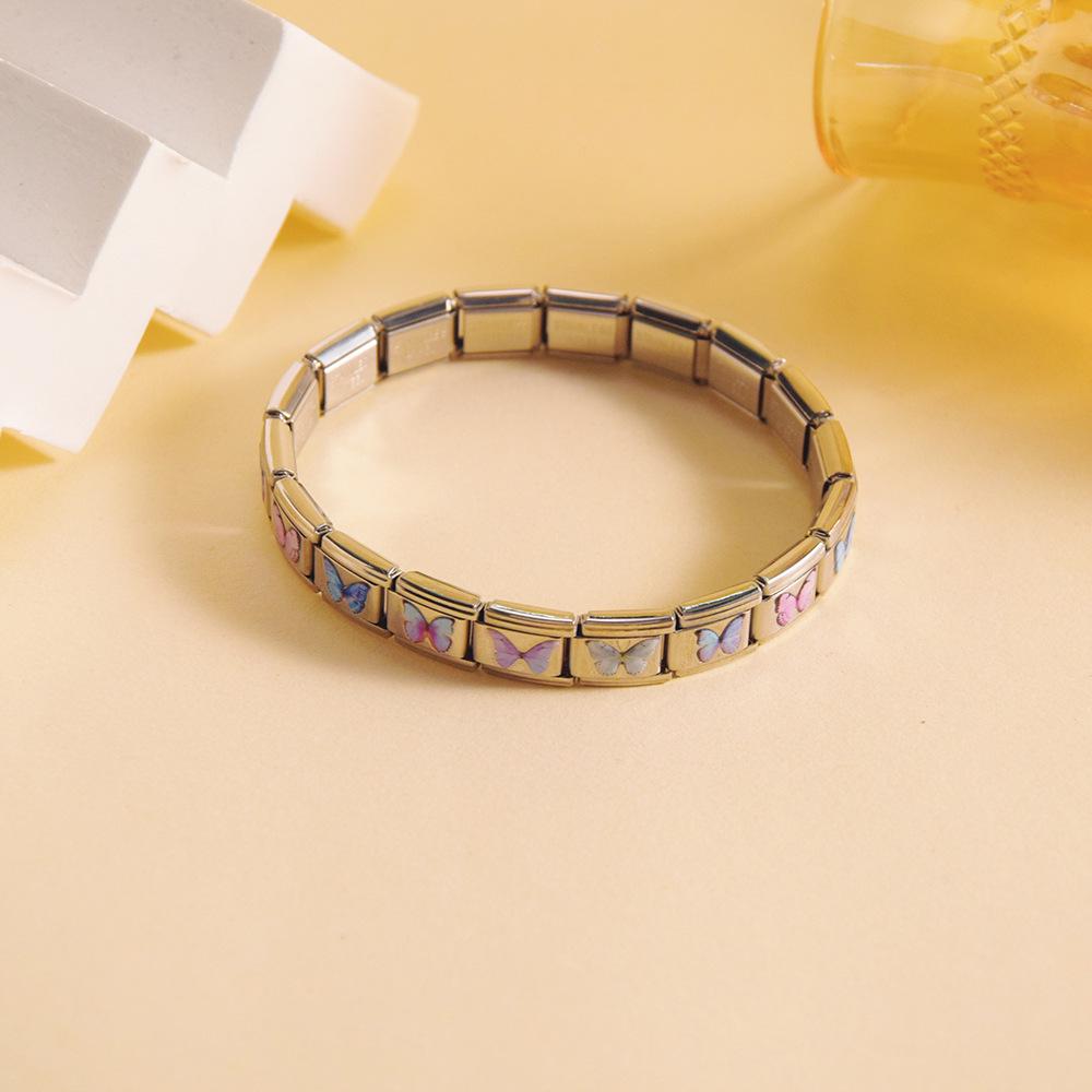 Versatile Stainless Steel Elastic Bracelet - Fashionable Unisex Design