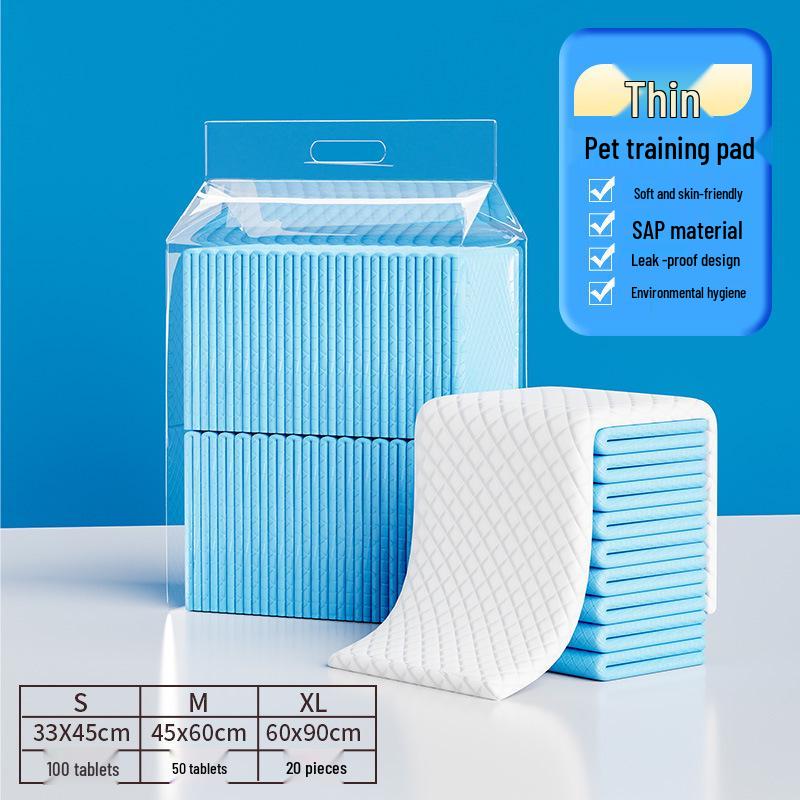 

Thickened Disposable Pet Pee Pads - Absorbent, Deodorizing Diapers for Cats and Dogs S 100 pcs