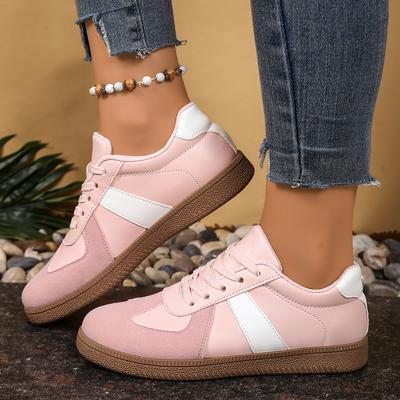 Fashion Spring Summer New Style Flat Bottom Casual Shoes for Women Color Block Design Versatile Trendy Low Heel Comfortable Footwear