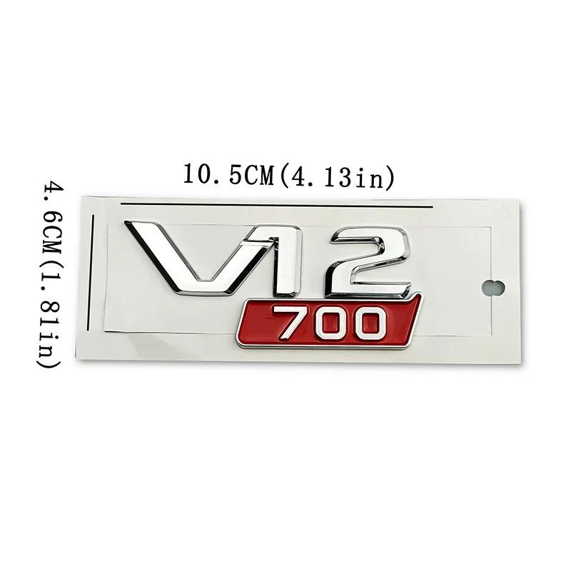 ABS Car Rear Trunk Badge Sticker Body Side Emblem for Mercedes Benz V12 700 800 850 900 W213 W210 W207 W205 CLK CLA GLC GLS ML