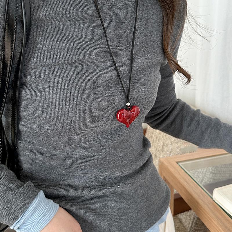 Böhmische Seestern-Halskette: Bunte Perlenkeramik Ethno-Stil mit gewebter Kordel für Damen