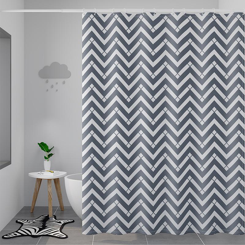 VIKAMA Children's Cartoon-Themed Shower Curtain Wet-Dry Separation Mould-Resistant Bathroom Divider Home Decor