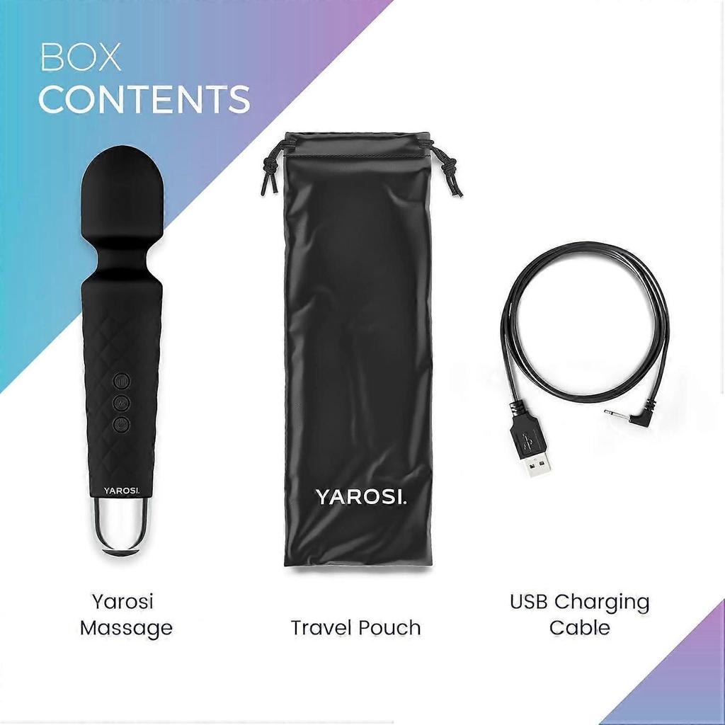 Massage Device Strongest Cordless Handheld Massager - Powerful - Best for Travel - Magic Stress Away - Perfect on Back Legs Hand Pains and Sports Rec