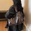 Vintage Coffee Shoulder Bag High End Lady Commute Handbag Quality Pu Leather Crossobdy Travel Tote Bag Female Big Shopping Bag