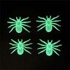 6Pcs Grisly Halloween Noctilucent Spiders Ornament Supply for Creative Crafting