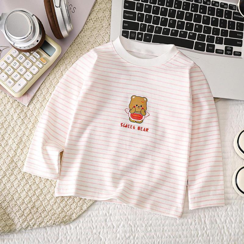 Vêtements pour enfants Garçons Filles T-shirt Vêtements pour enfants Dessus de dessin animé Manches longues Vêtements pour bébé Automne Hiver Coton Imprimé Sweat-shirt
