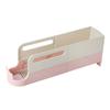 Gravity-Feed Can Organizer For Refrigerator Space-Saving Dual-Layer Dispenser Rack Holds 5 Cans Clear PET Beverage Storage