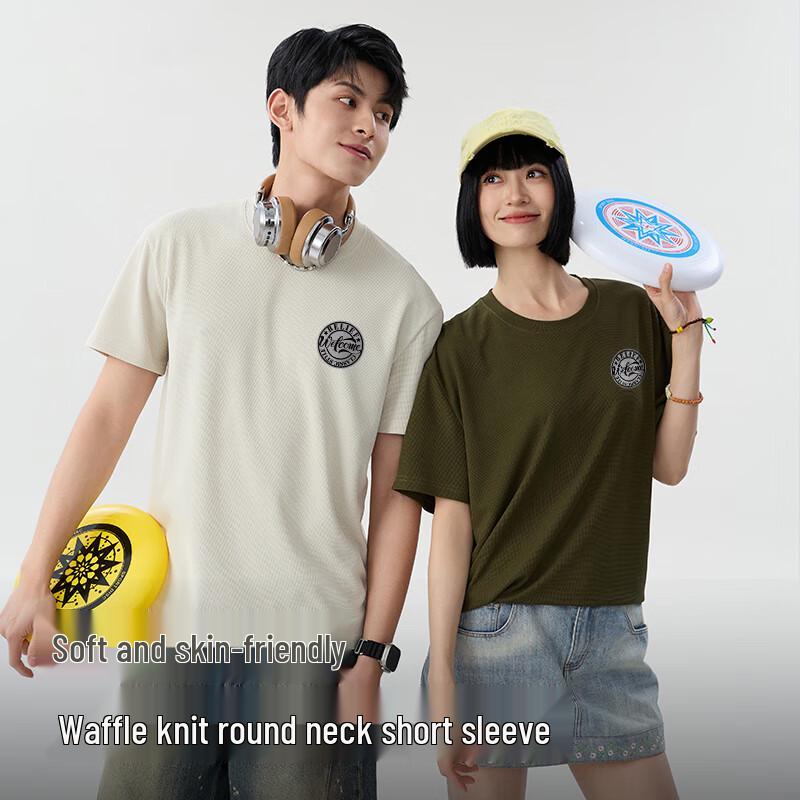 Baleno Men's Waffle Knit Short-Sleeve T-Shirt with JPB Logo