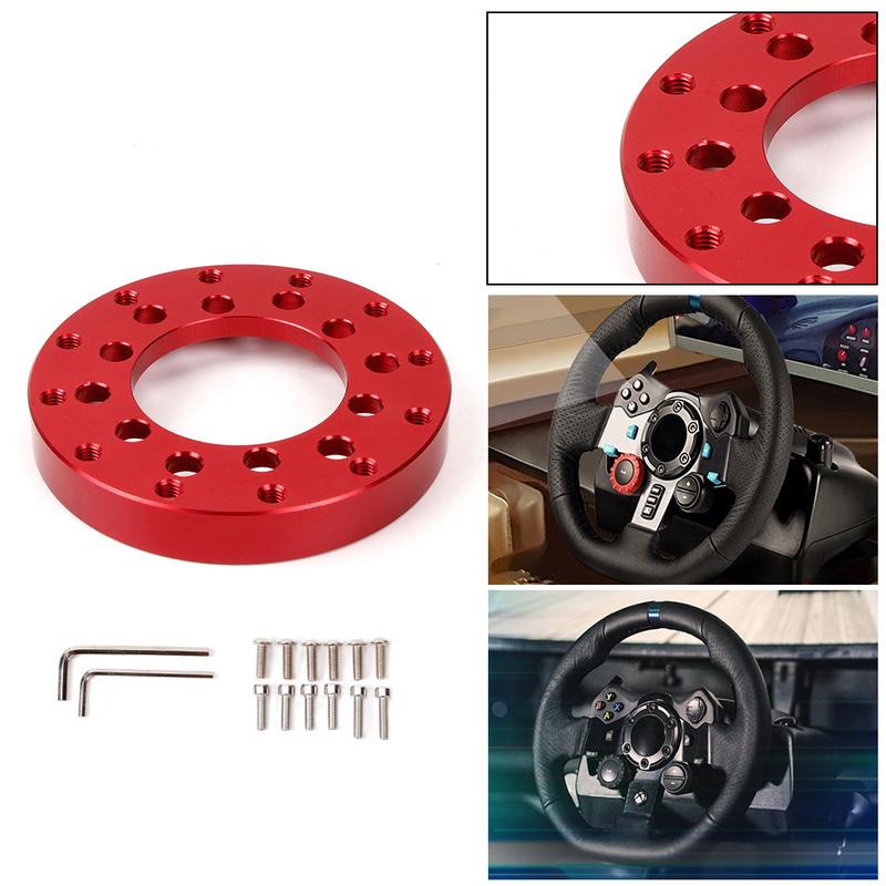 70MM For Logitech G27 G25 PCD 24 Hole Adapter Racing Car Game Modificatio Steering Wheel Adapter Plate QR036