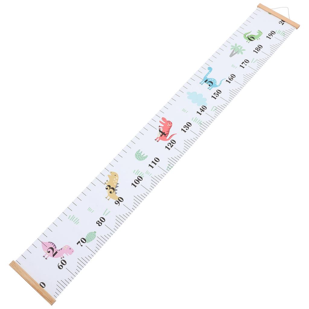 Children Height Wall Ruler Growth Chart for Kids Measurement Tool Room Decor Canvas Wood Ruler