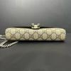 [Pre-Owned] Dionysus Tiger Head Buckle Logo Beige Lining GG High-Quality Synthetic Canvas WOC Wallet Crossbody Shoulder Bag - Very Good #T38YMO