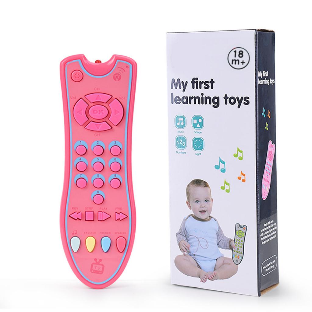 Baby Simulation Remote Control Music English Learning Educational TV Remote Control Toy