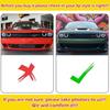 2x Front Bumper Lip Splitter Protector for Dodge Challenger Scat Pack R/T GT SRT