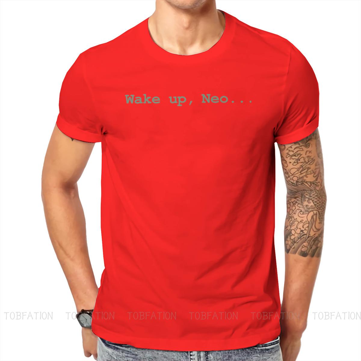 ZX Wake Up Neo Essential The Matrix Neo Science Fiction Film T Shirt Vintage Graphic Large Crewneck TShirt Top sell  Harajuku S