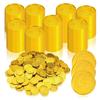 60 Peças Moedas Piratas de Plástico Prata e Dourado Atacado Conjuntos de Brinquedos de Caça ao Tesouro Para Crianças Halloween Cosplay Suprimentos de Festa Prêmios de Sala de Aula
