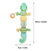 Multi Sensory Crinkle Plush Animal Toy 23in, Colorful & Soothing