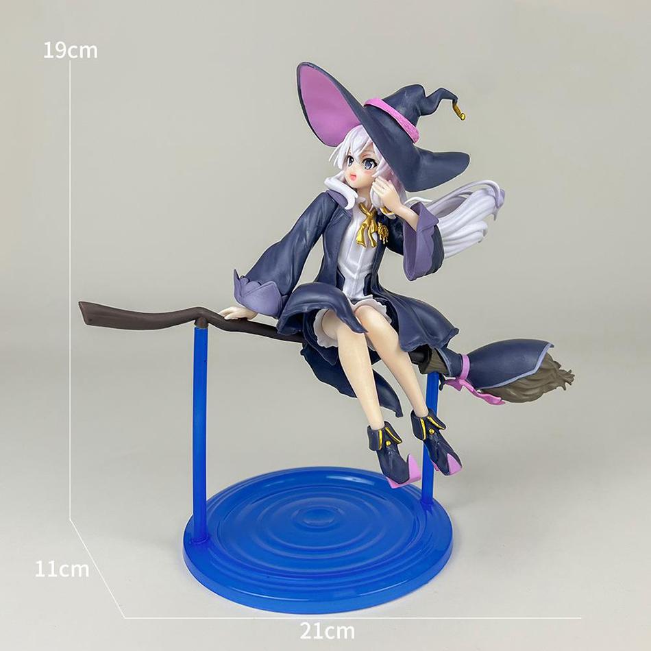 

Anime Wandering Witch The Journey Of Elaina Cute Flying Witch PVC Action Figure Collectible Desktop Decoration Model Toys Gifts