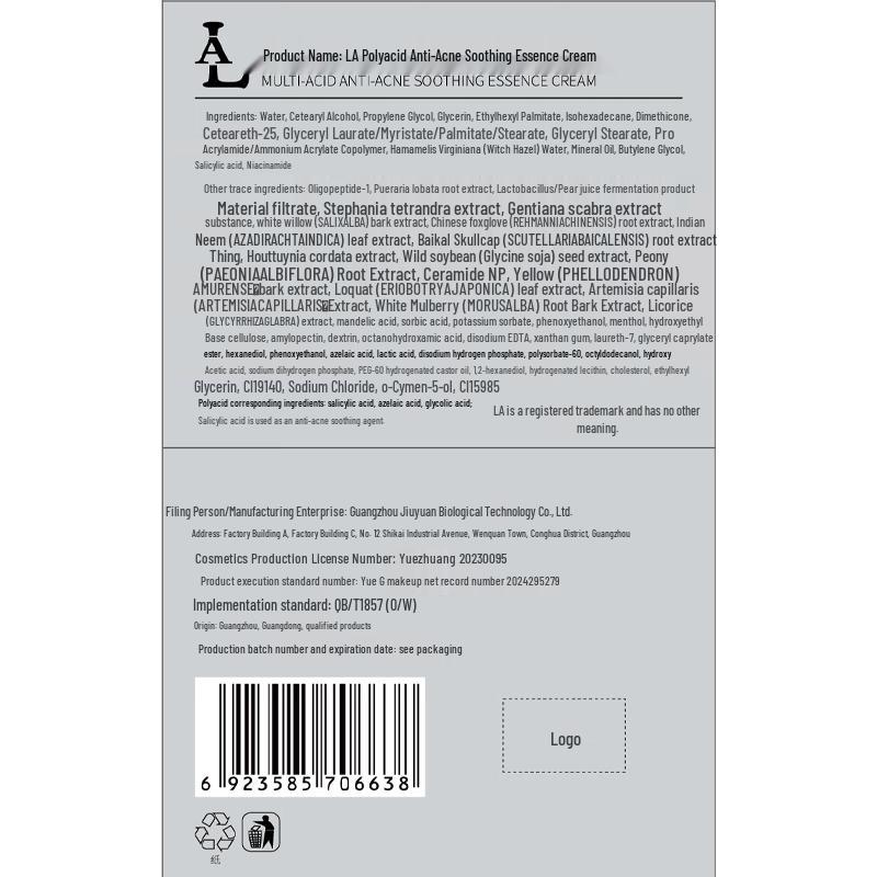 LA Multi-Acid Acne & Soothing Face Cream