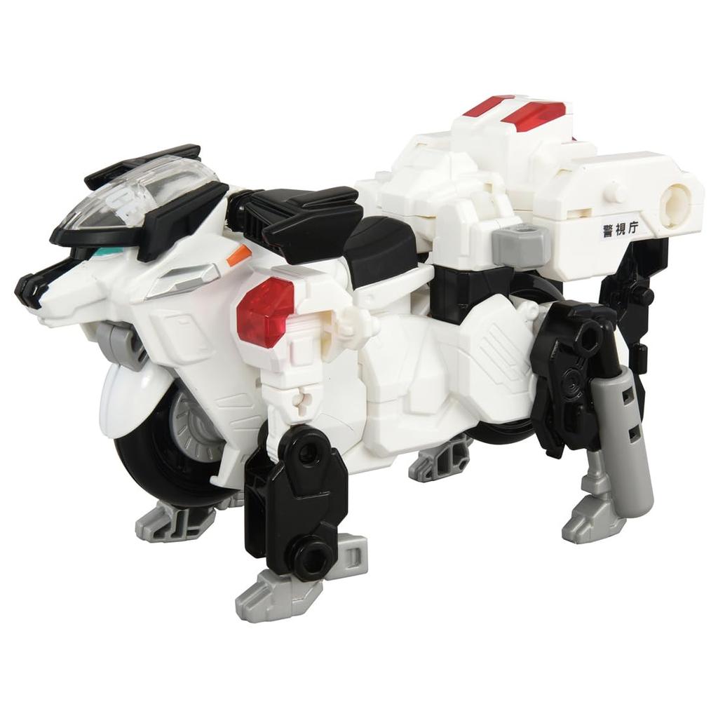 Takara Tomy Tomica Job Labor Deca Ride Armor Police Motorcycle Police Dog Wanwan Maru Miniature Car Toy 3 and (Ages up)
