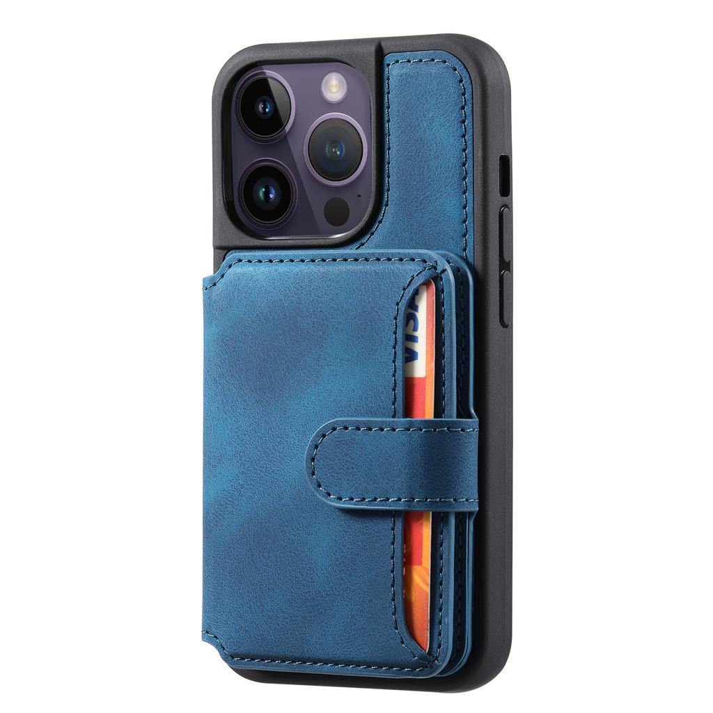 Business Wallet RFID Cards Solt Phone Case For iPhone 14 15 Pro Max 14Pro 13 12 11 Card Holder Shockproof Slim Flip Bag Cover